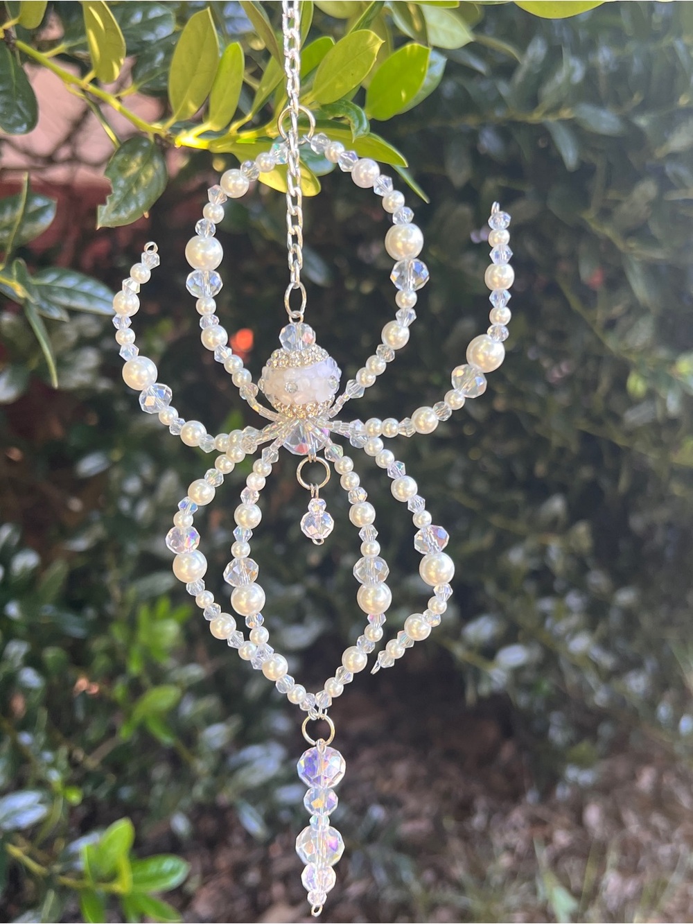 Handcrafted spider Beaded Pendant sun catchers - Picture 5 of 6